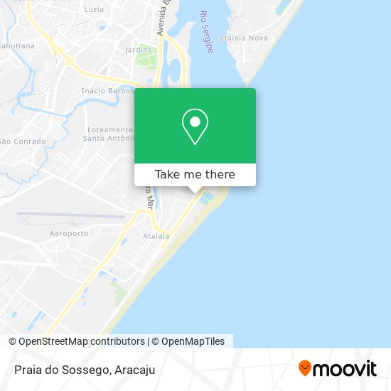 Praia do Sossego map