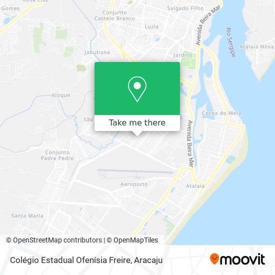 Mapa Colégio Estadual Ofenísia Freire