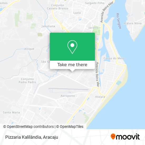 Pizzaria Kalilândia map