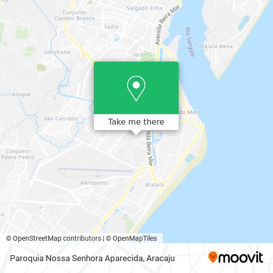 Mapa Paroquia Nossa Senhora Aparecida