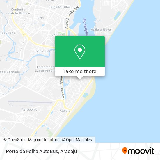 Porto da Folha AutoBus map