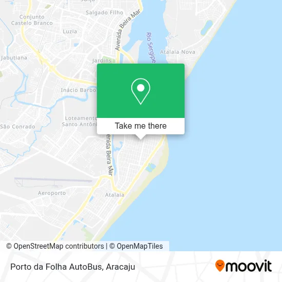 Porto da Folha AutoBus map