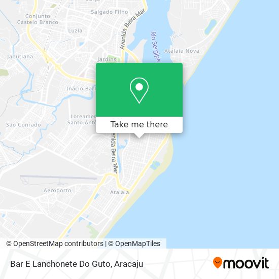 Bar E Lanchonete Do Guto map