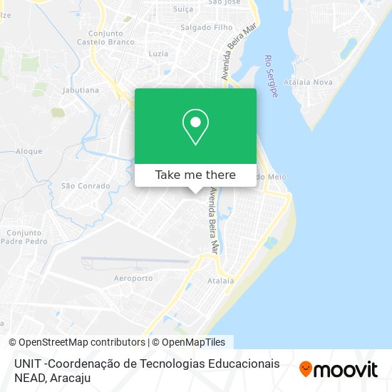 UNIT -Coordenação de Tecnologias Educacionais NEAD map