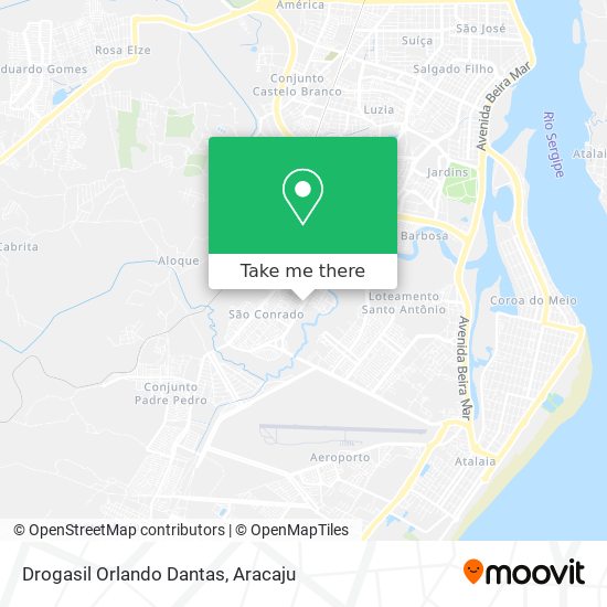 Drogasil Orlando Dantas map