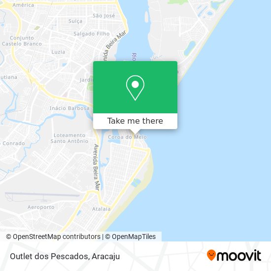 Outlet dos Pescados map