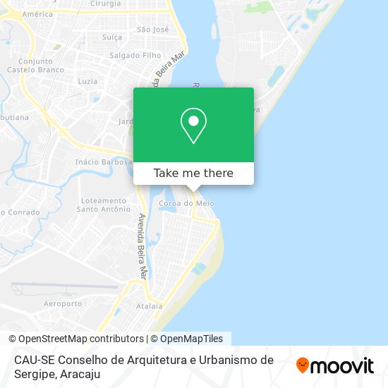 CAU-SE Conselho de Arquitetura e Urbanismo de Sergipe map