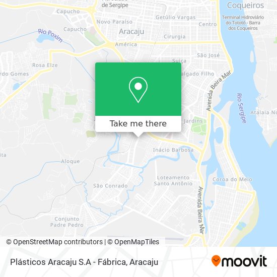 Plásticos Aracaju S.A - Fábrica map