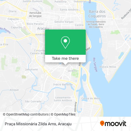 Mapa Praça Missionária Zilda Arns