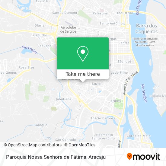 Mapa Paroquia Nossa Senhora de Fátima