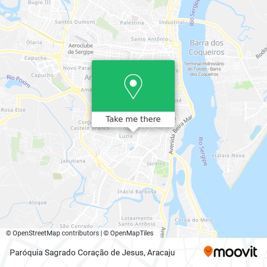 Mapa Paróquia Sagrado Coração de Jesus