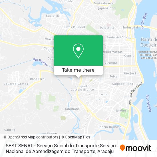 Mapa SEST SENAT - Serviço Social do Transporte Serviço Nacional de Aprendizagem do Transporte
