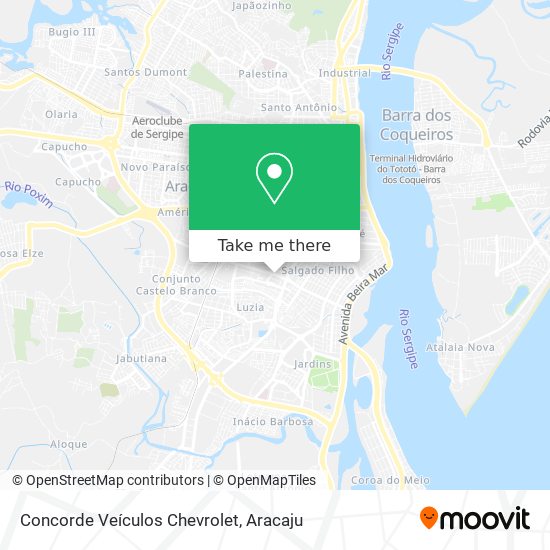 Mapa Concorde Veículos Chevrolet