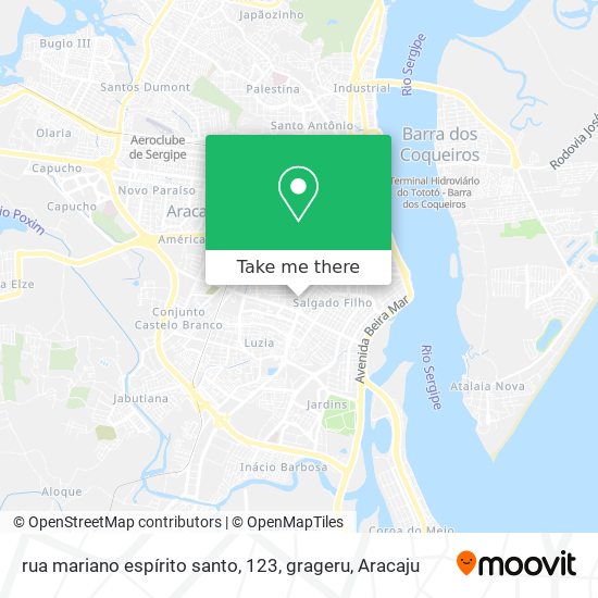 rua mariano espírito santo, 123, grageru map