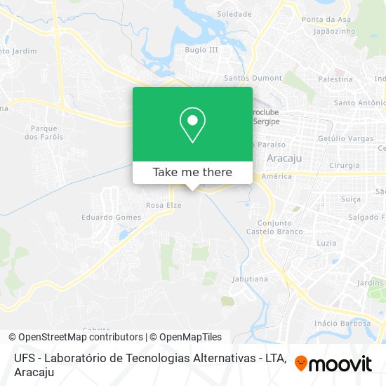 UFS - Laboratório de Tecnologias Alternativas - LTA map