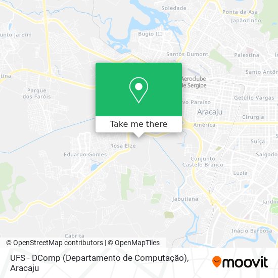 UFS - DComp (Departamento de Computação) map