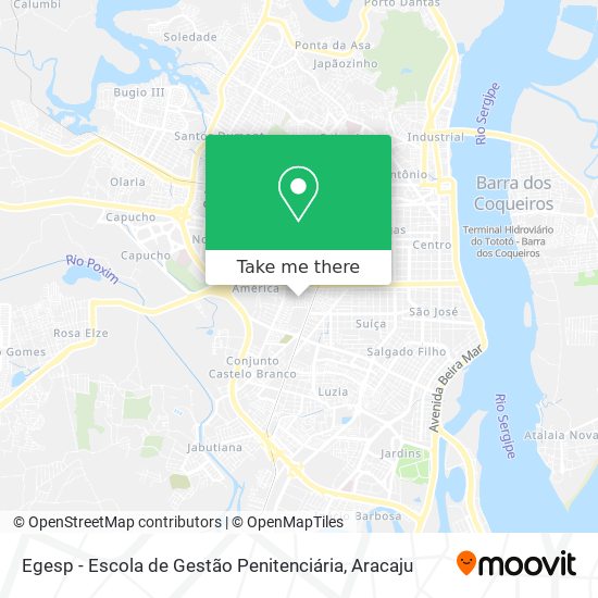 Egesp - Escola de Gestão Penitenciária map
