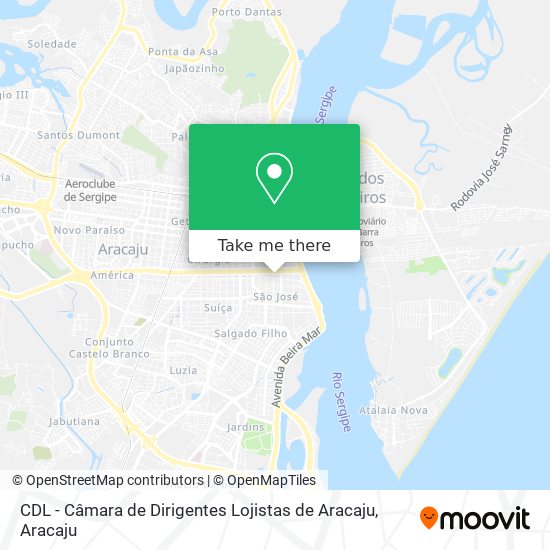 CDL - Câmara de Dirigentes Lojistas de Aracaju map