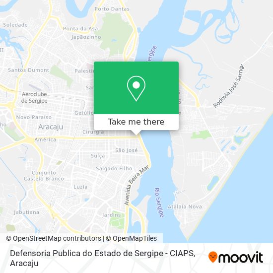 Mapa Defensoria Publica do Estado de Sergipe - CIAPS