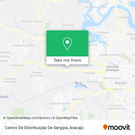 Mapa Centro De Distribuição De Sergipe