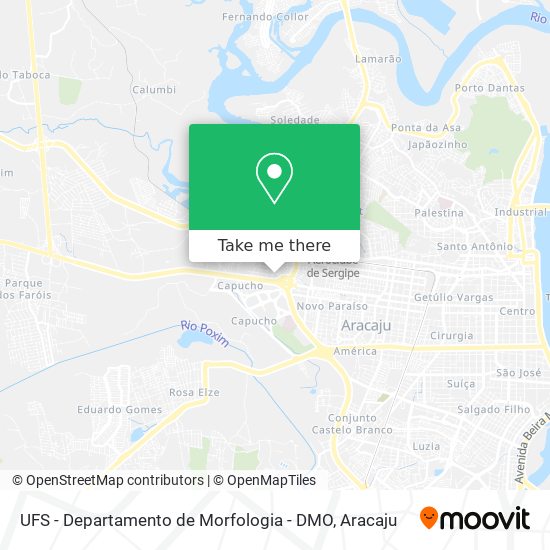 UFS - Departamento de Morfologia - DMO map