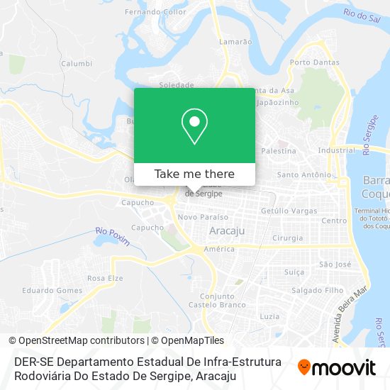 Mapa DER-SE Departamento Estadual De Infra-Estrutura Rodoviária Do Estado De Sergipe