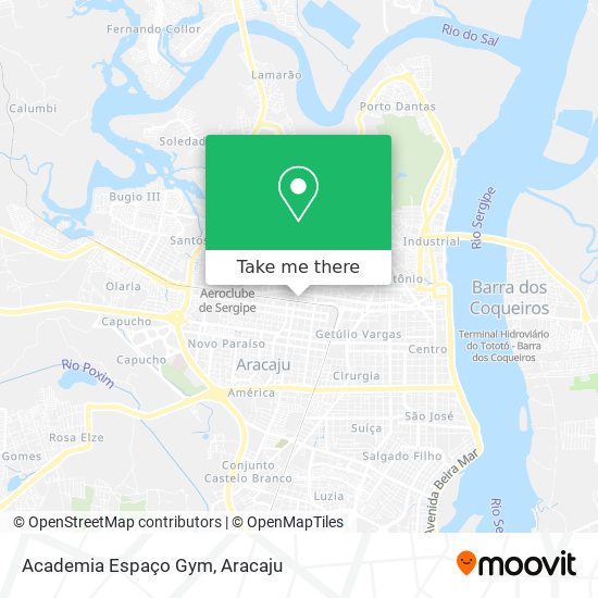 Academia Espaço Gym map