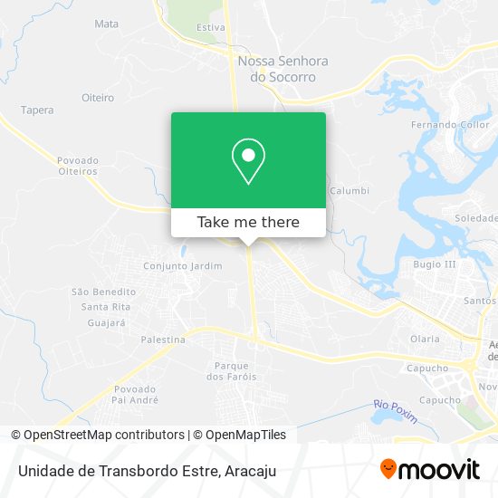 Mapa Unidade de Transbordo Estre