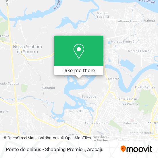 Ponto de onibus - Shopping Premio . map