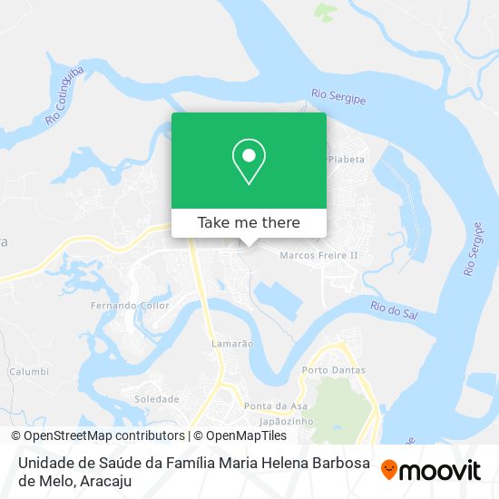 Unidade de Saúde da Família Maria Helena Barbosa de Melo map