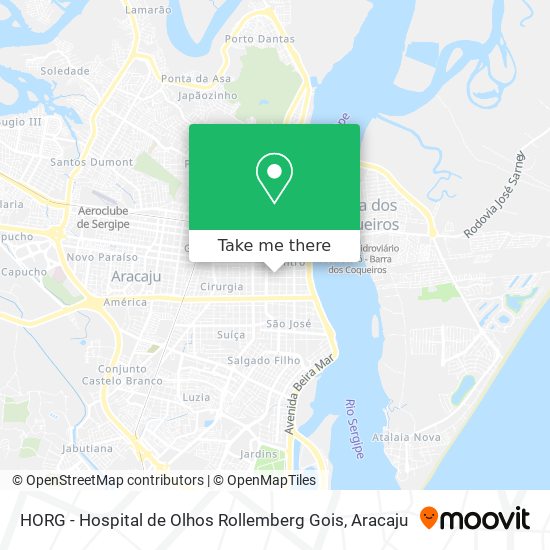 HORG - Hospital de Olhos Rollemberg Gois map