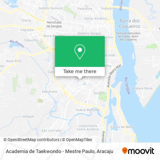 Mapa Academia de Taekwondo - Mestre Paulo