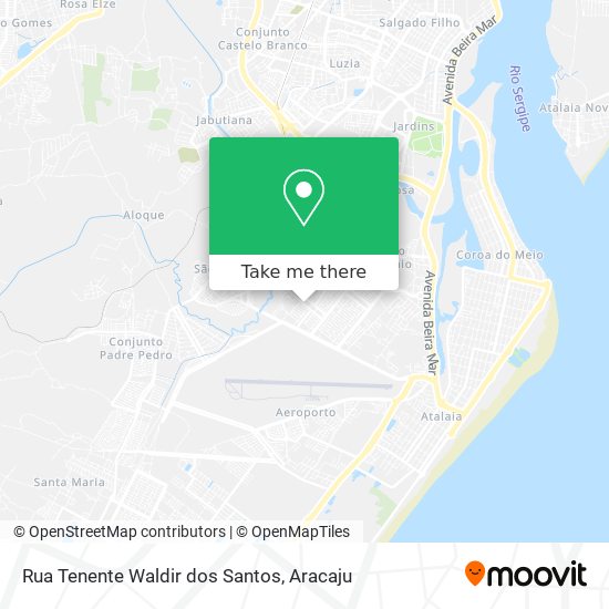 Mapa Rua Tenente Waldir dos Santos