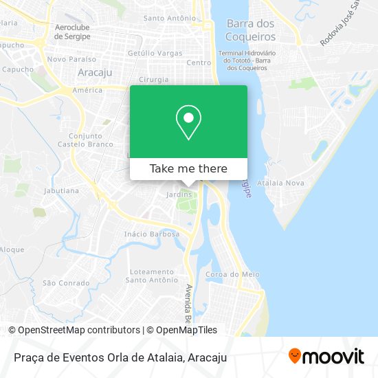 Mapa Praça de Eventos Orla de Atalaia