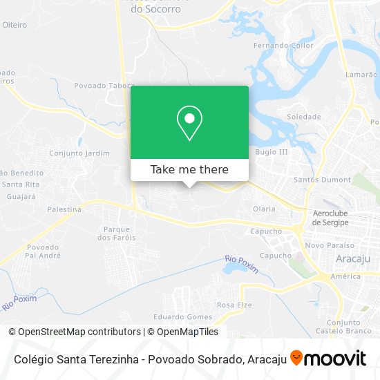 Colégio Santa Terezinha - Povoado Sobrado map