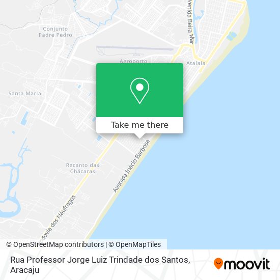 Mapa Rua Professor Jorge Luiz Trindade dos Santos