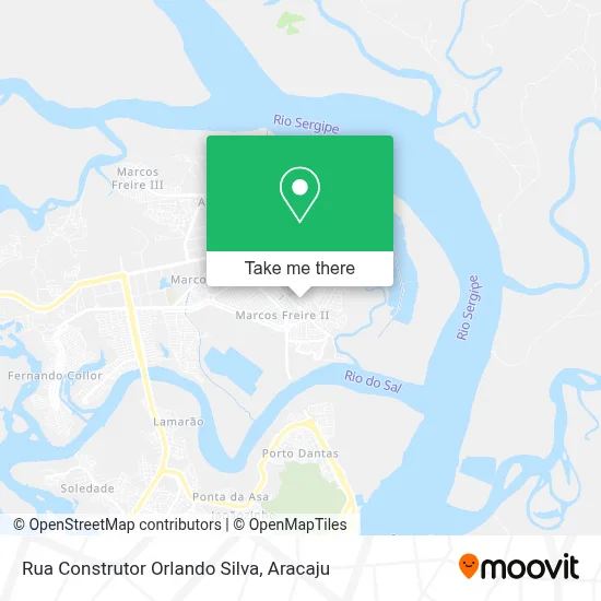 Rua Construtor Orlando Silva map