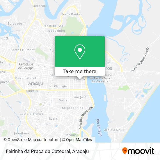 Feirinha da Praça da Catedral map