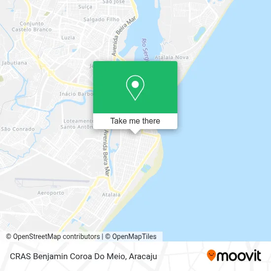 CRAS Benjamin Coroa Do Meio map