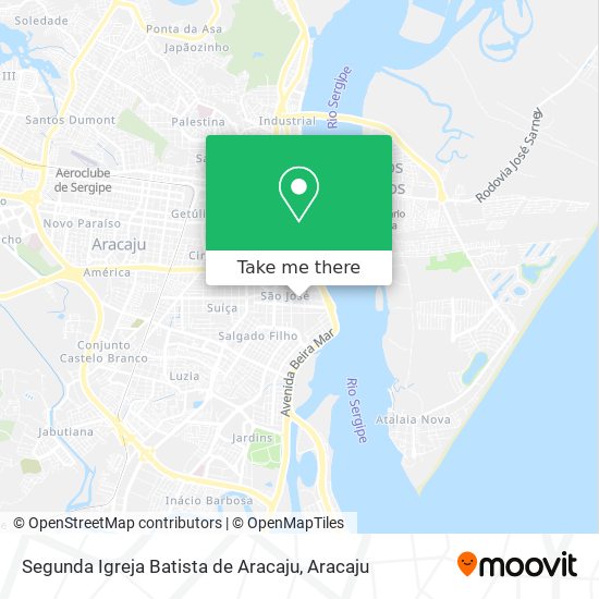 Segunda Igreja Batista de Aracaju map