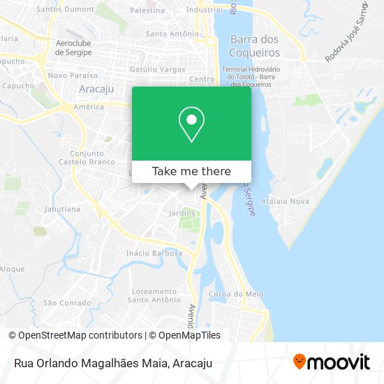 Mapa Rua Orlando Magalhães Maia