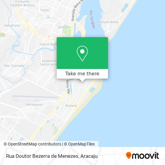 Mapa Rua Doutor Bezerra de Menezes