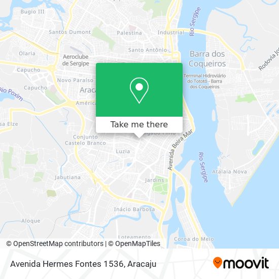 Mapa Avenida Hermes Fontes 1536