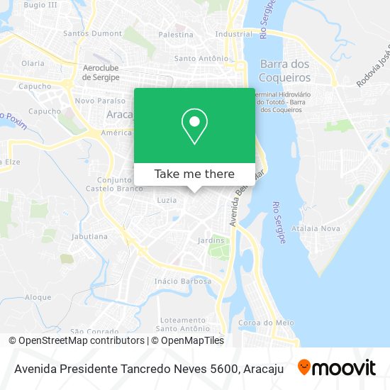 Mapa Avenida Presidente Tancredo Neves 5600