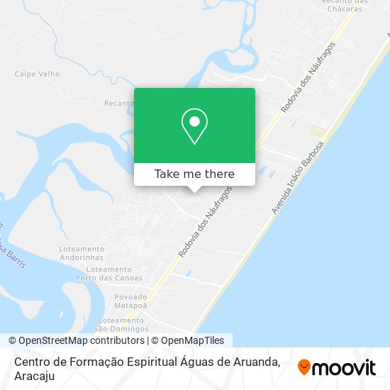 Centro de Formação Espiritual Águas de Aruanda map