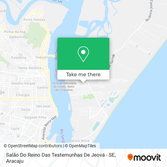 Salão Do Reino Das Testemunhas De Jeová - SE map