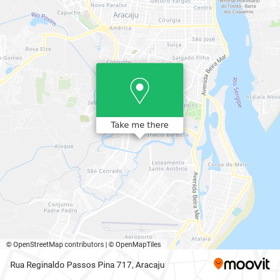 Rua Reginaldo Passos Pina 717 map