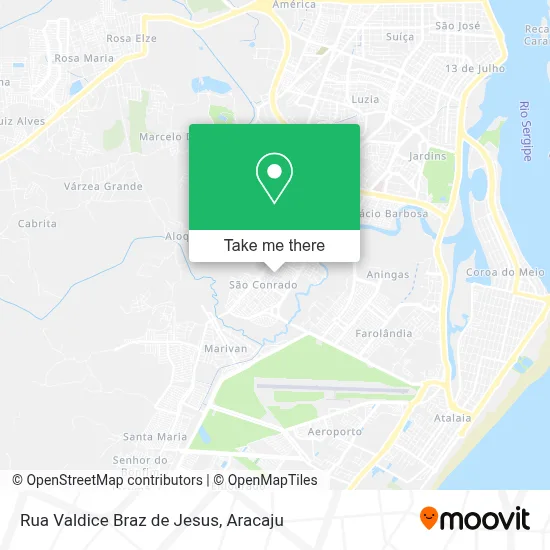 Rua Valdice Braz de Jesus map