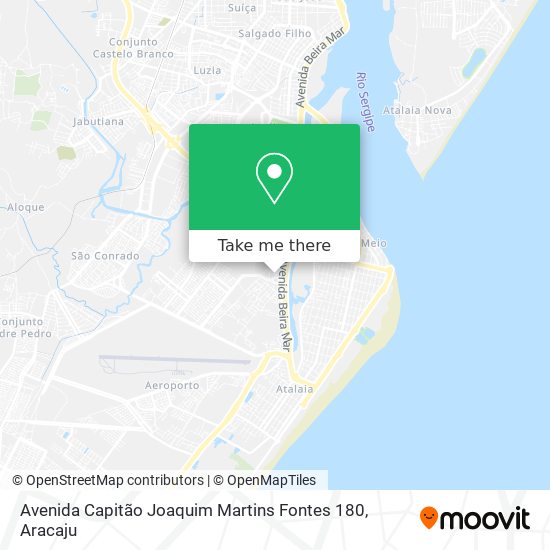 Mapa Avenida Capitão Joaquim Martins Fontes 180