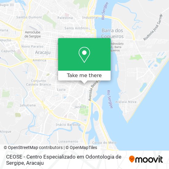 Mapa CEOSE - Centro Especializado em Odontologia de Sergipe